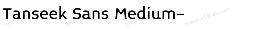 Tanseek Sans Medium字体转换